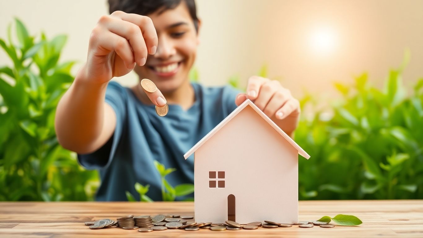 Person saving money for retirement.